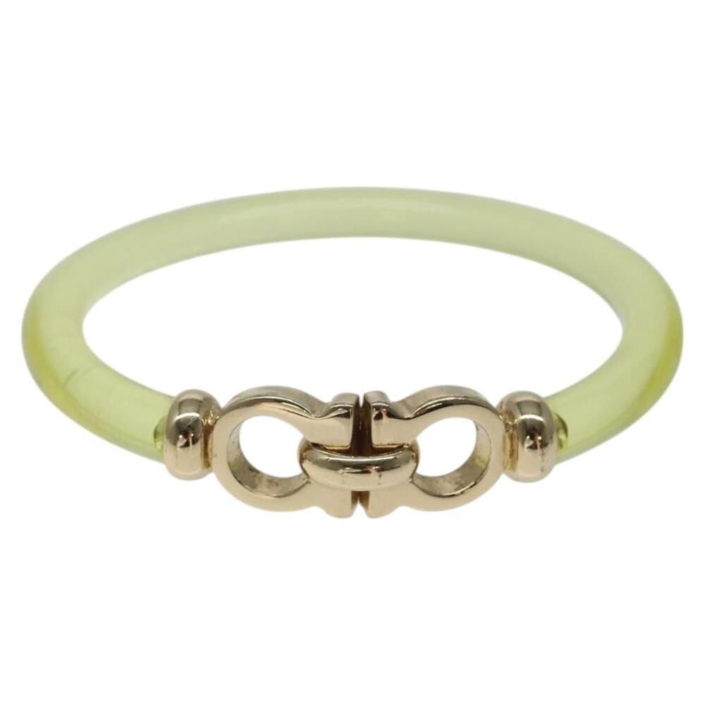 Salvatore Ferragamo Gancini Bracelet Plastic Yellow